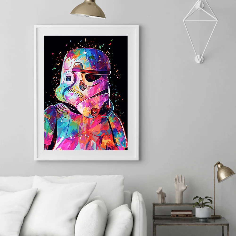 Diamond Painting - Full Round Drill - Movie Star Wars(30*40cm)