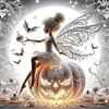 Tinkerbell Pumpkin-Paint by Numbers Acrylic Painting 40*40cm