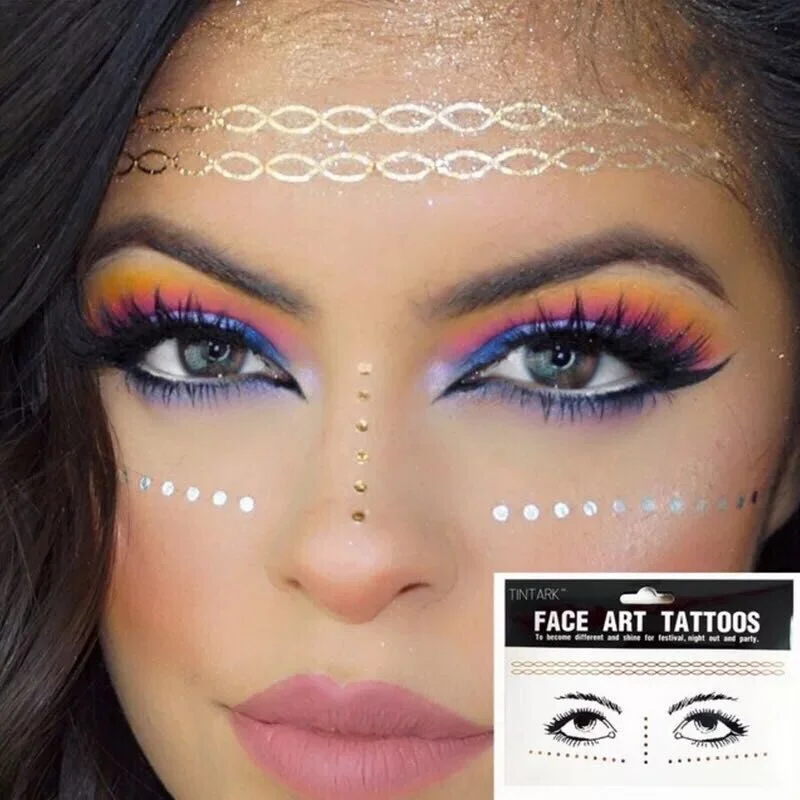 Tattoo Diamond Makeup Eyeliner Eyeshadow Face Sticker Jewel Eyes Makeup Crystal Eyes Sticker