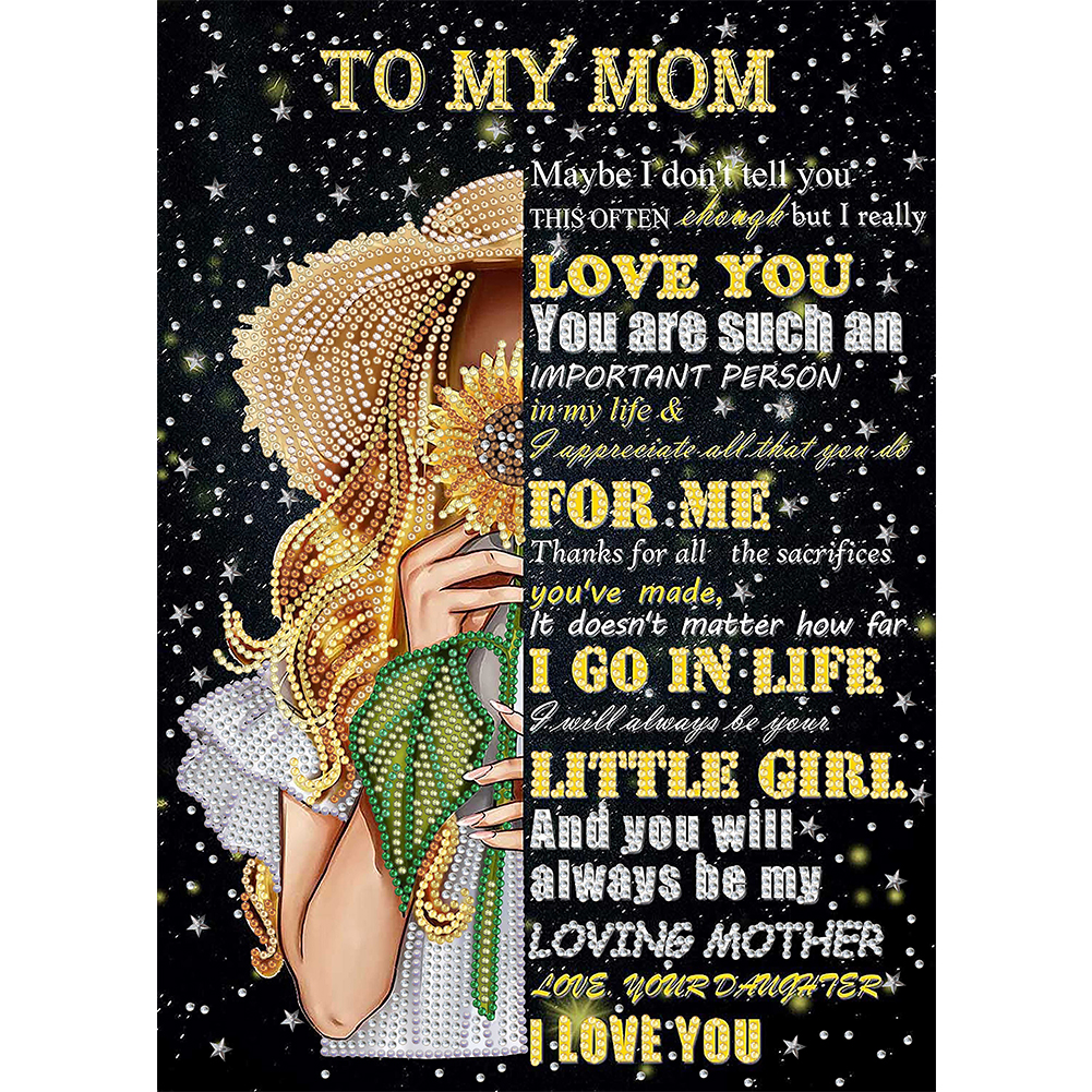 

Precious Mom - Special Shaped Diamond Painting - 30*40CM, 501 Original