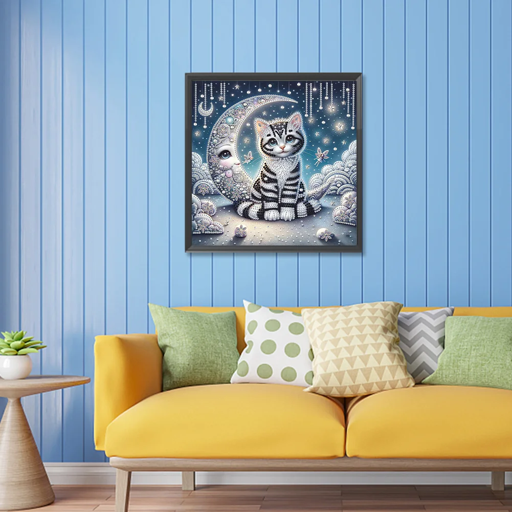 Diamond Painting - Partial Special Shaped Drill - Cat(Canvas|30*30cm)