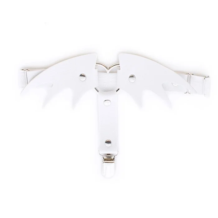 Billionm Women Elastic Leather Leg Ring Garter Belt Punk Heart Rivet Thigh Ring Goth Harajuku Harness Stockings Garter