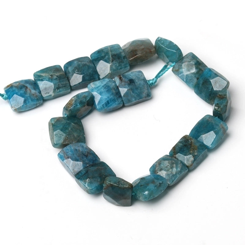 Natural 10x10x5mm Square Irregular Cut Surface AA Citrine Sea Blue Baojia Jade Pink Crystal Loose Beads Accessories