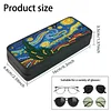 PU Handmade Sunglasses Storage Box Art Crafts for Glasses Storage (Starry Night)