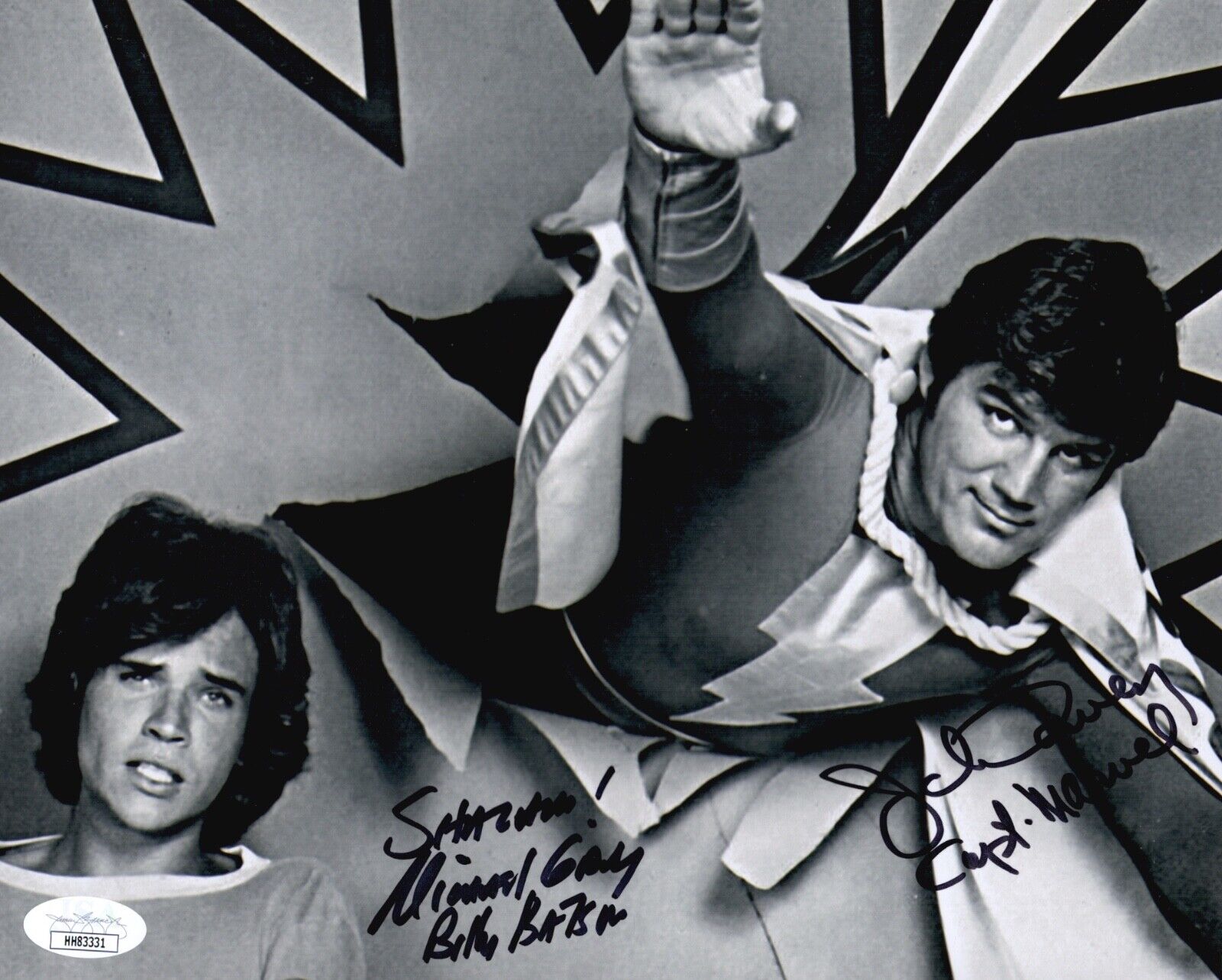 MICHAEL GRAY & JOHN DAVEY Hand Signed SHAZAM! 1974 Autograph 8x10 Photo Poster painting JSA COA