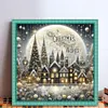 Christmas Scenery-14CT Stamped Cross Stitch 40*40cm/15.75*15.75in tapestrymarket