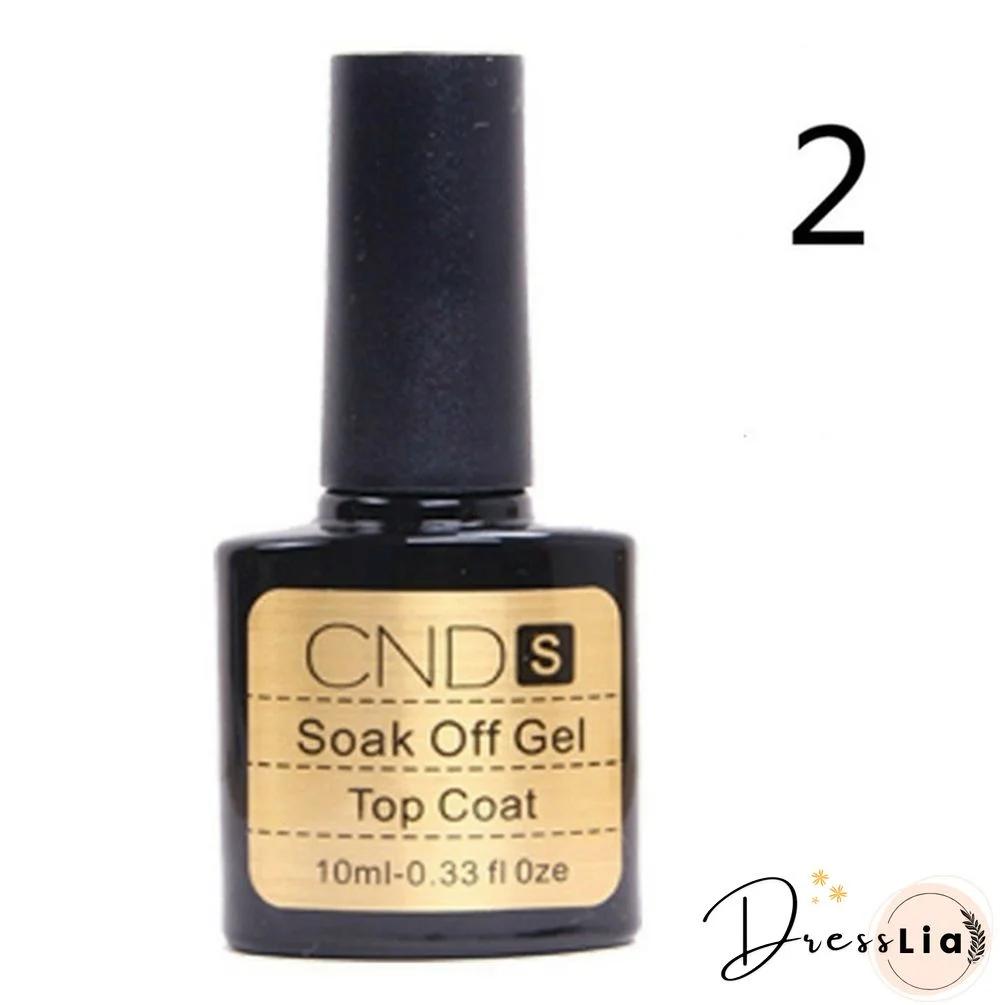 Top Coat/Base Coat Kit CND Gel Nail Polish Gorgeous Colors UV Gel Nail Polish Long-lastting Up to 30 Days