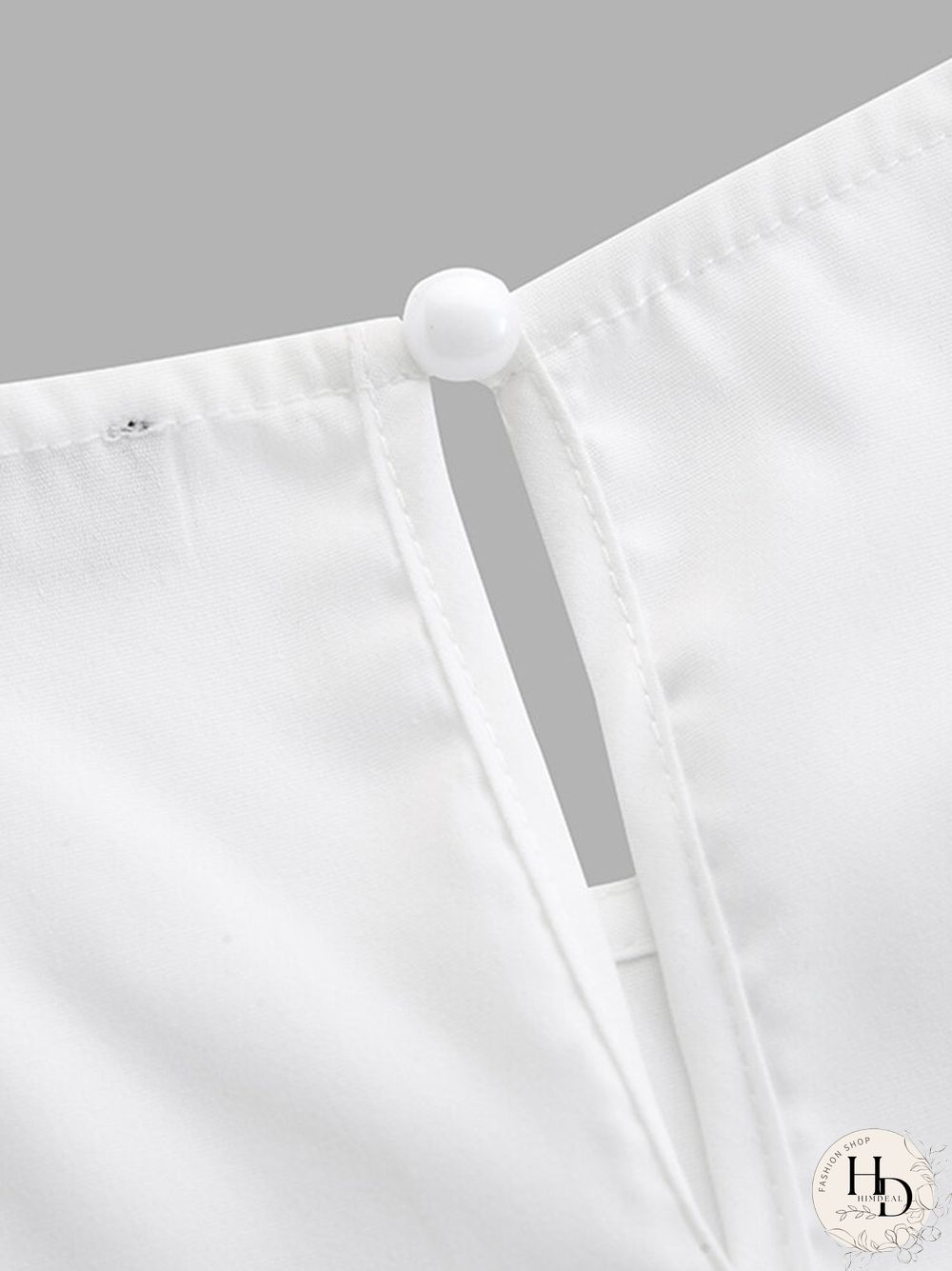 Half Sleeve Pleats Solid Leisure Round Neck Blouse