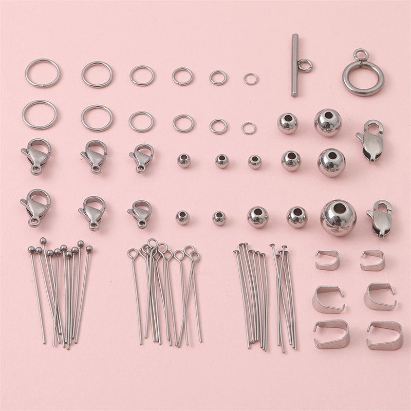 1 Piece 20 PCS/Package 50 PCS/Package 2.5×5mm 3.2×6.3mm Diameter 6 Mm 304 Stainless Steel Solid Color Beads Jewelry Buckle Lobster Clasp