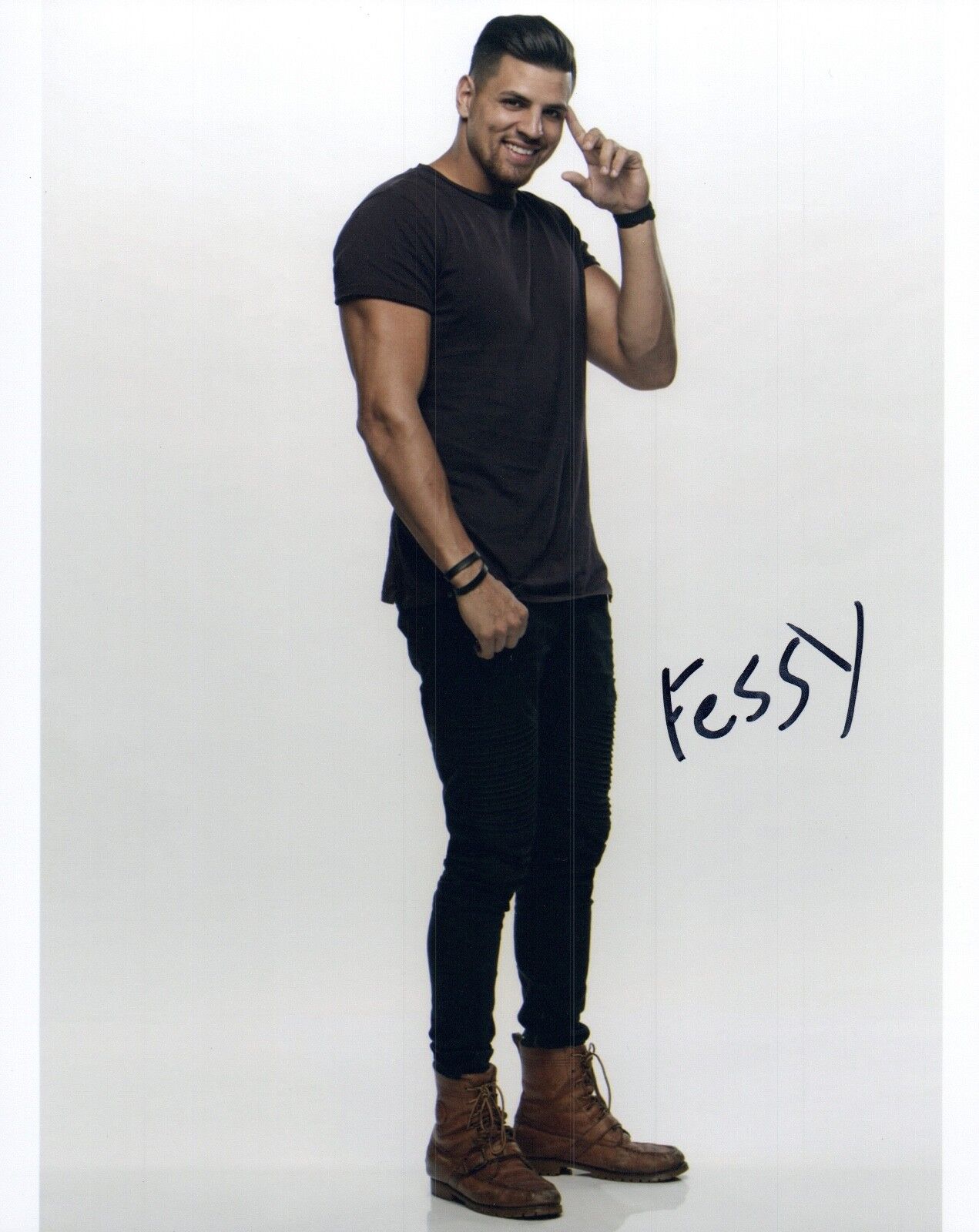 Faysal Shafaat Fessy Signed Autograph 8x10 Photo Poster painting BIG BROTHER 20 BB20 COA