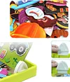 👧👦Puzzles magn&eacute;tiques Jeu de voyage pour habiller les visages Jouet &eacute;ducatif double face pour enfants d'&acirc;ge pr&eacute;scolaire🧠