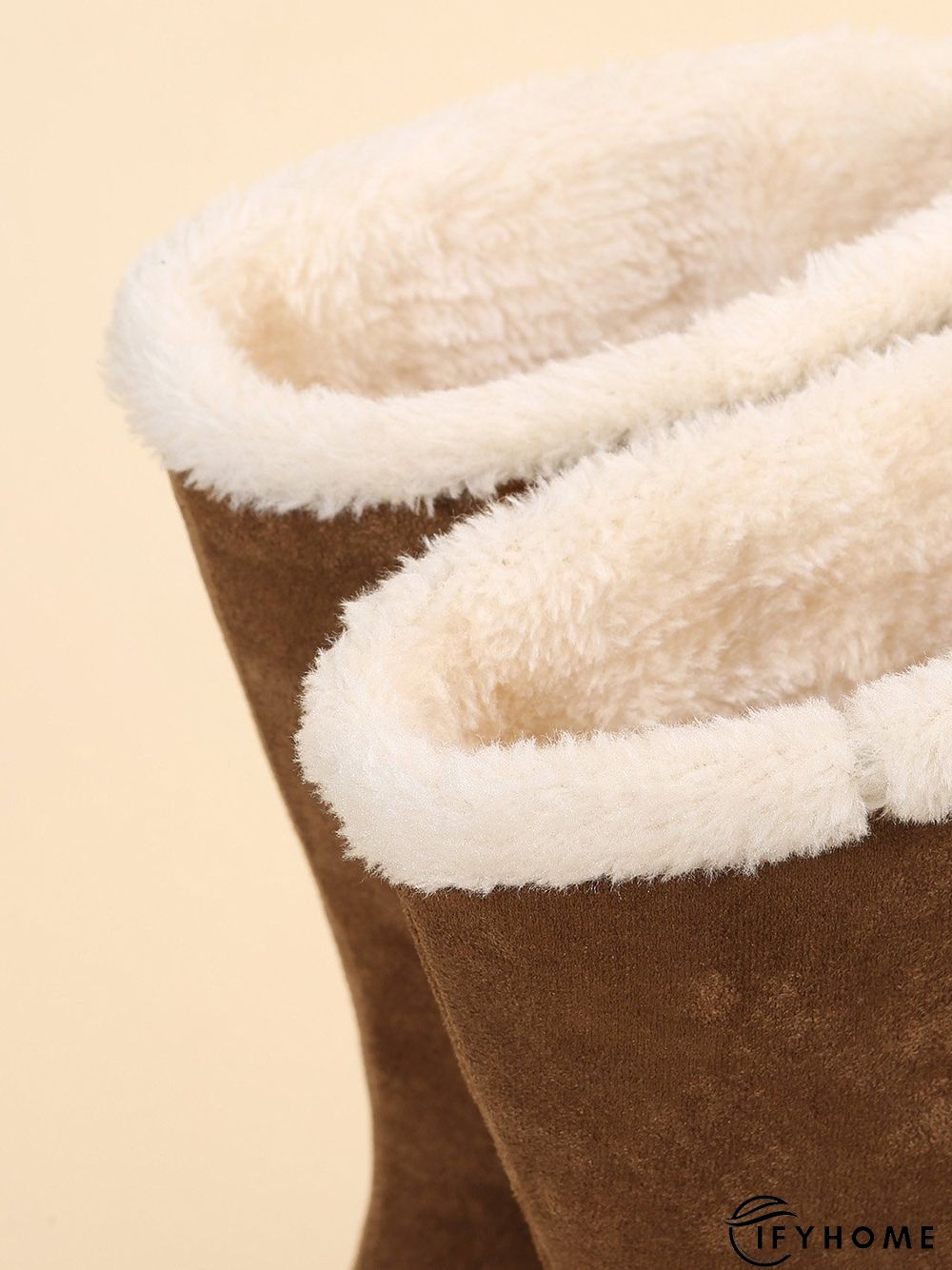 Plus Size Winter Casual Slip On Warm Lined Snow Boots | IFYHOME