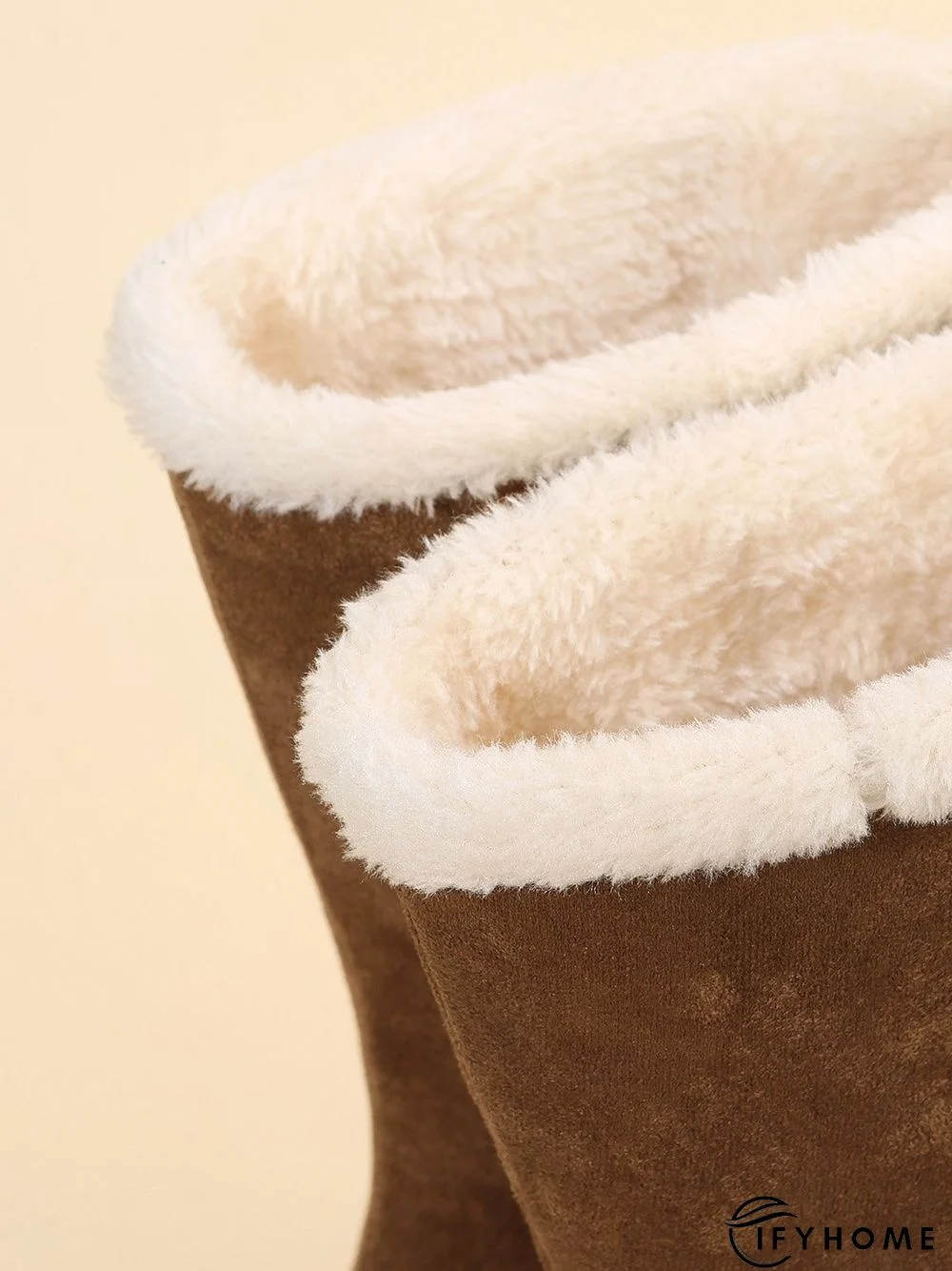 Plus Size Winter Casual Slip On Warm Lined Snow Boots | IFYHOME