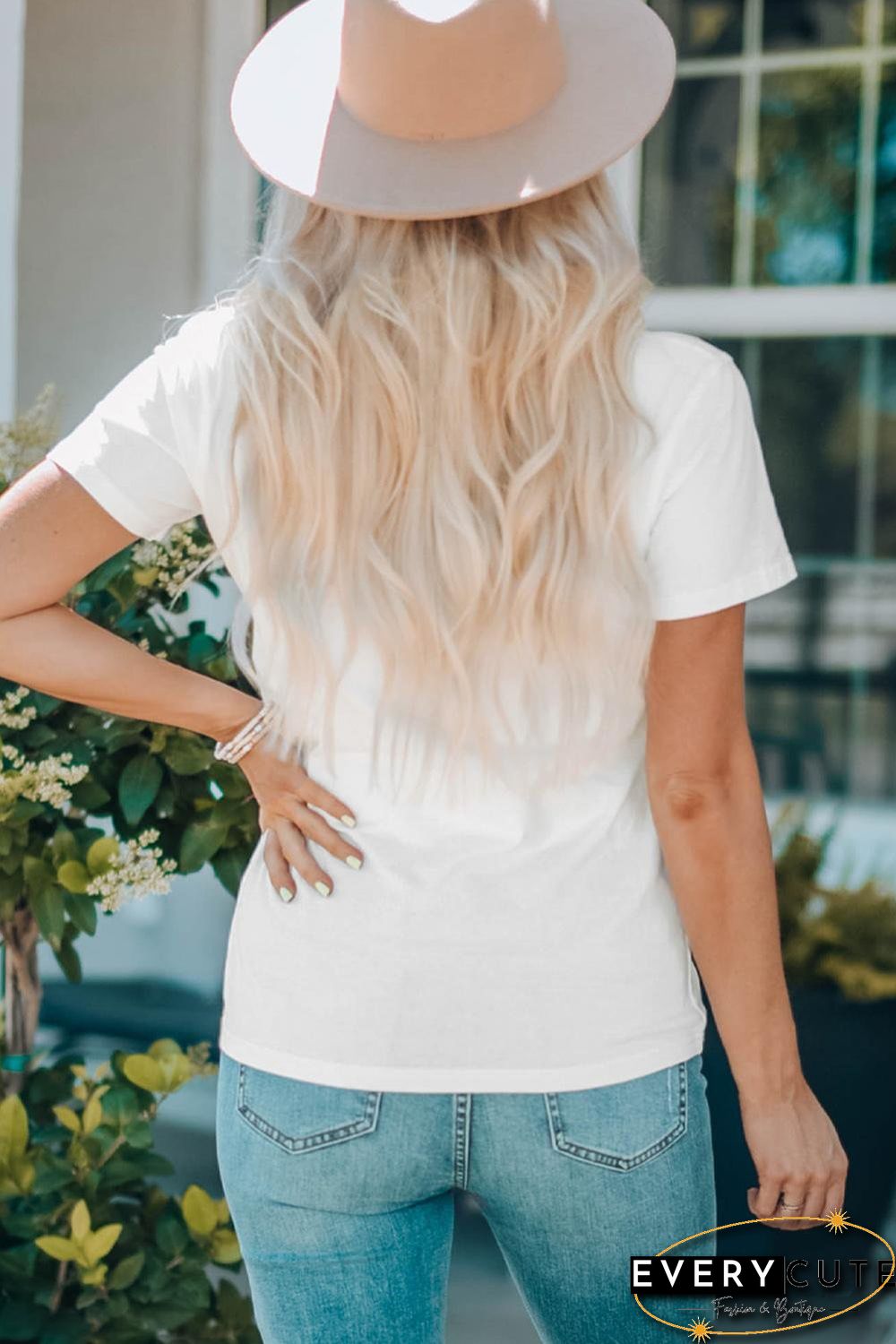 White Pray Till The Cows Come Home Graphic T Shirt