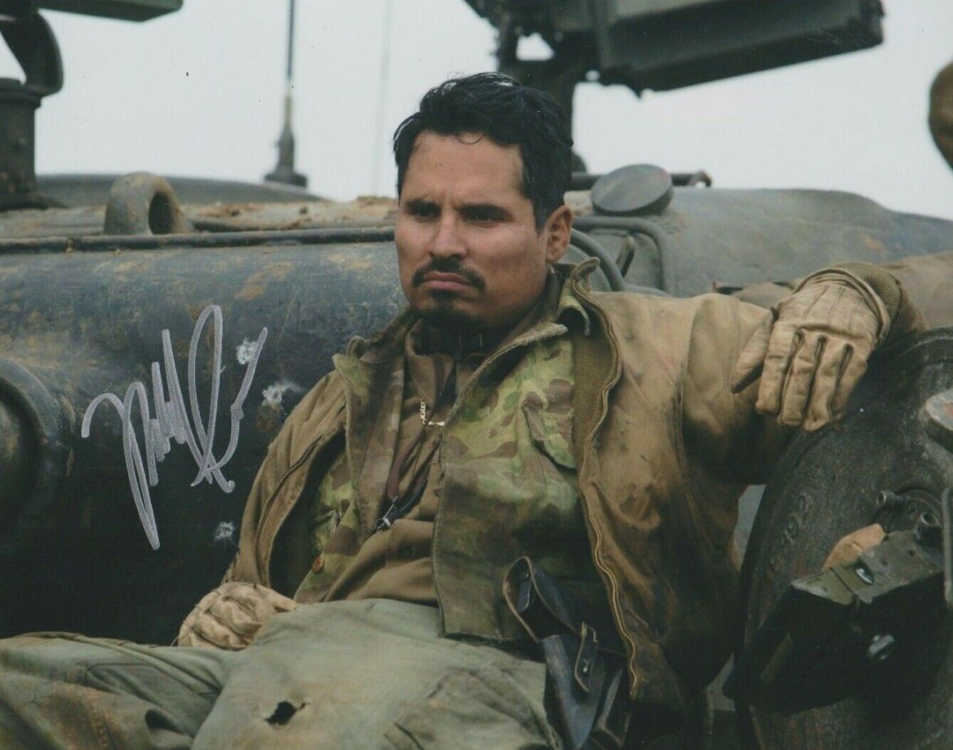 Michael Pena **HAND SIGNED** 8x10 Photo Poster painting ~ Fury ~ AUTOGRAPHED