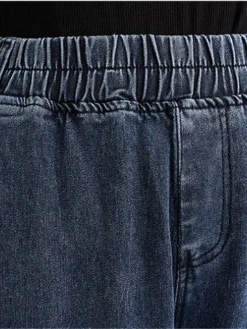 Women Half Sleeve V-neck Solid Color Dress