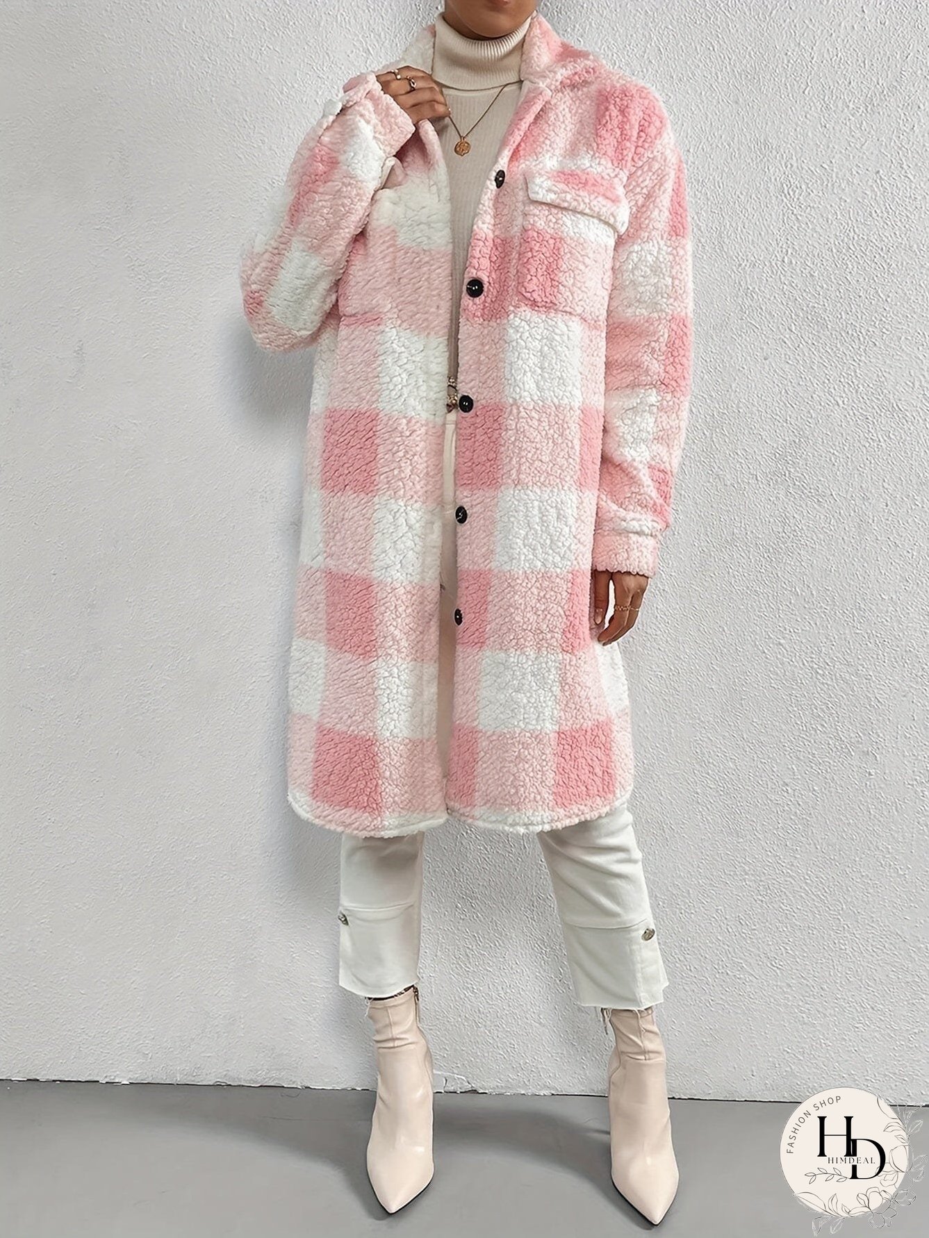 Winter Plaid Sherpa Jacket