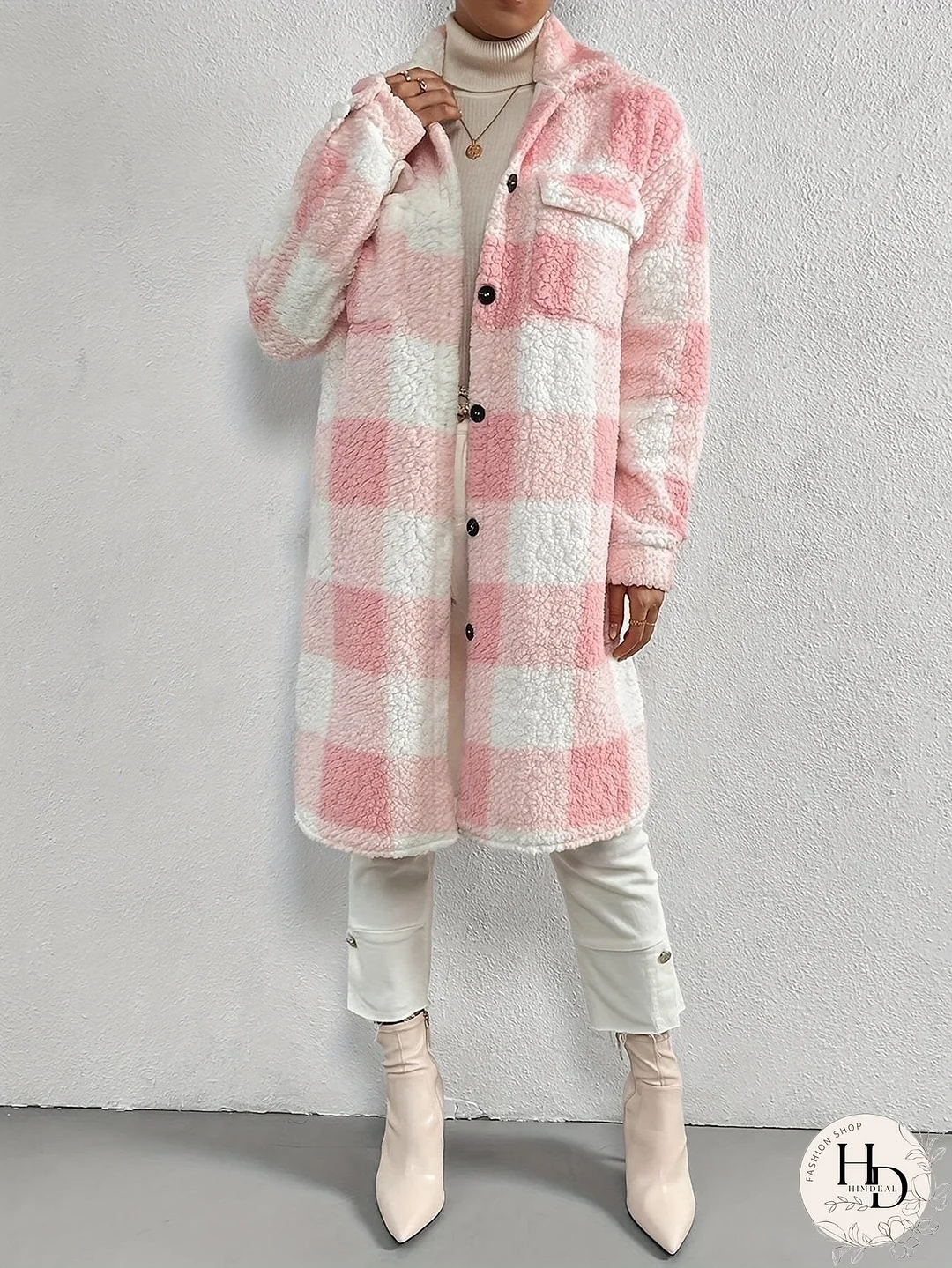Winter Plaid Sherpa Jacket