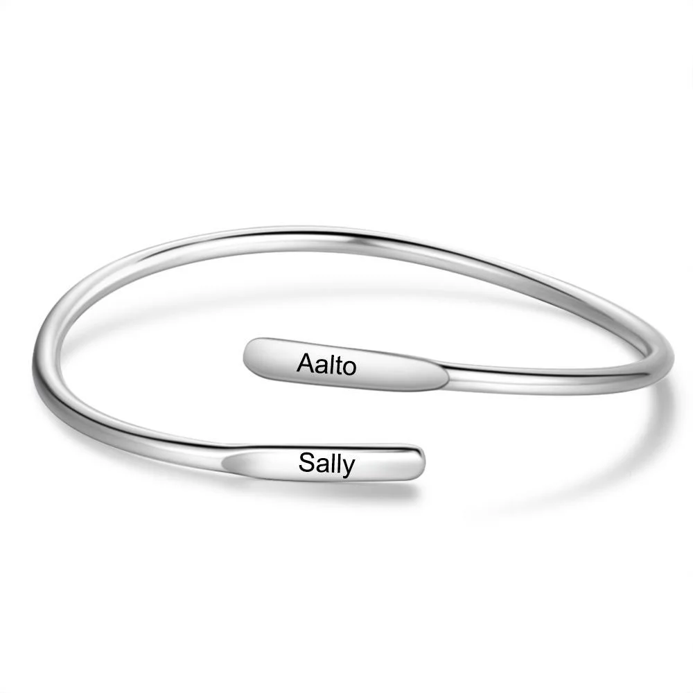 2 Namen Armband verstellbares Armband
