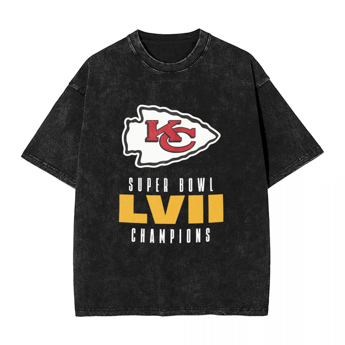 Kansas City Chiefs Super Bowl Champions Men's Oversized Streetwear Tee Shirts
