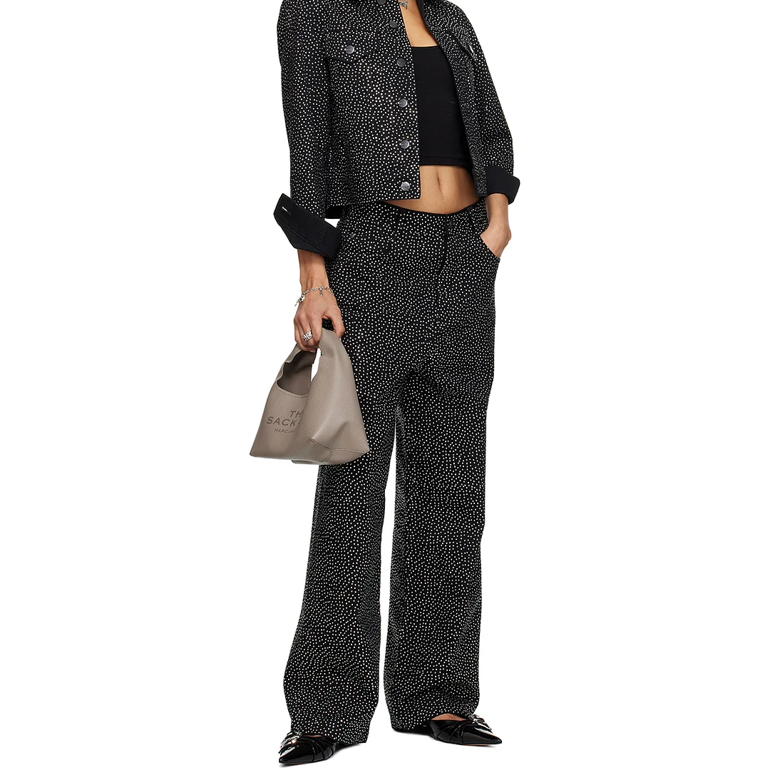 Pointed Toe Kitten Heel Buckle Strap Women's Mules Shoes in Black