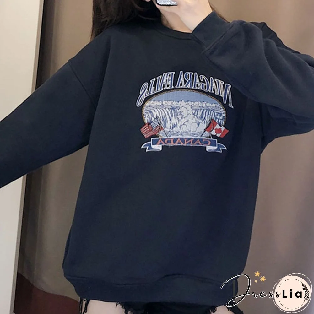 Black Round Neck Pullover Sweater