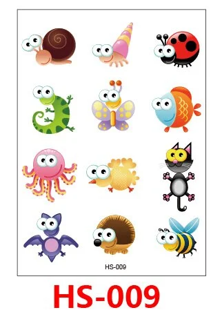Tattoo Stickers Butterfly Animal Temporary Fake Tattoos Paste on Face Arm Leg for Children Body Art tattoo stickers