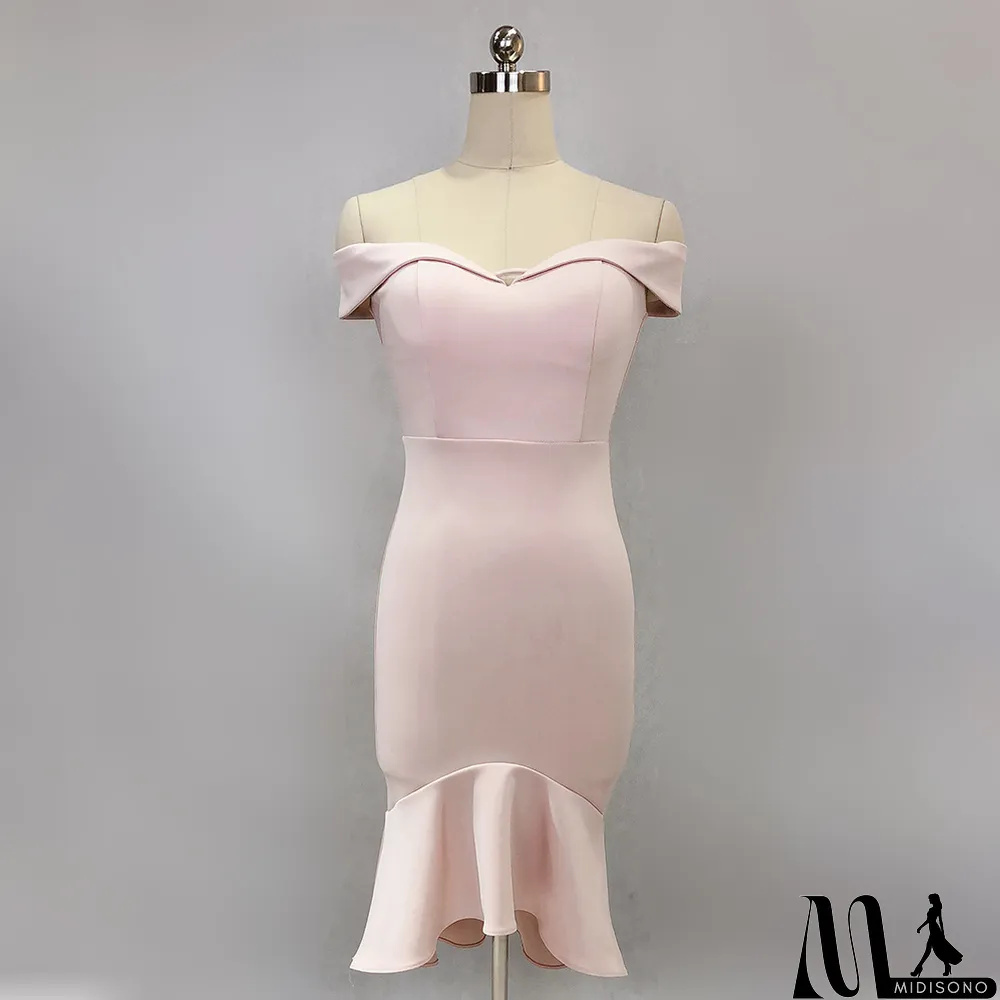 MidiSono - Women Spring Off Shoulder Mermaid Wedding Dress