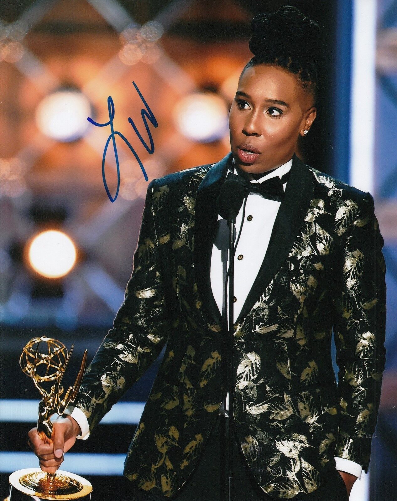 LENA WAITHE signed (THE CHI) *CHICAGO* WRITER PRODUCER 8X10 Photo Poster painting W/COA #5