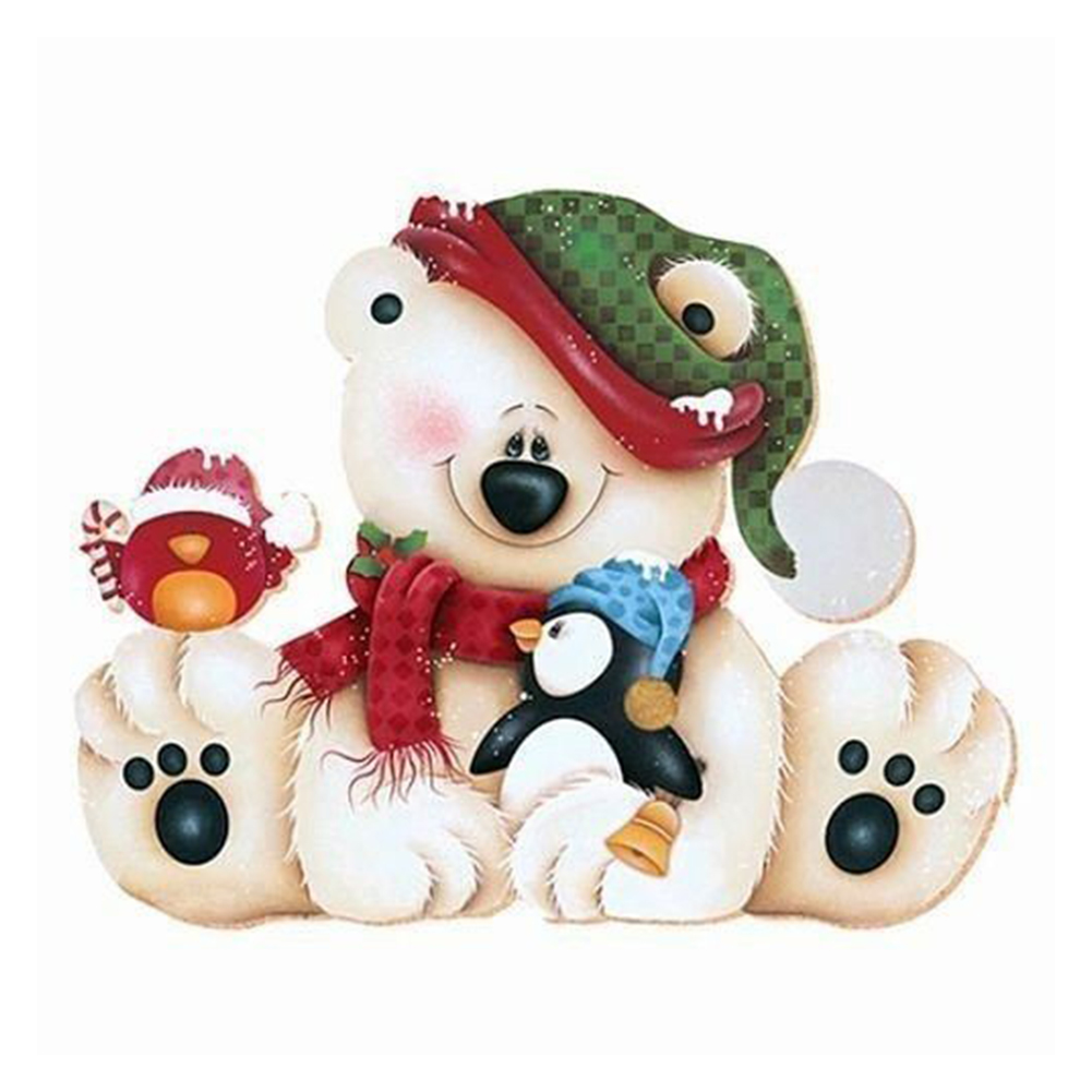 

Cute Bear - Round Drill Diamond Painting - 30*30CM, 501 Original