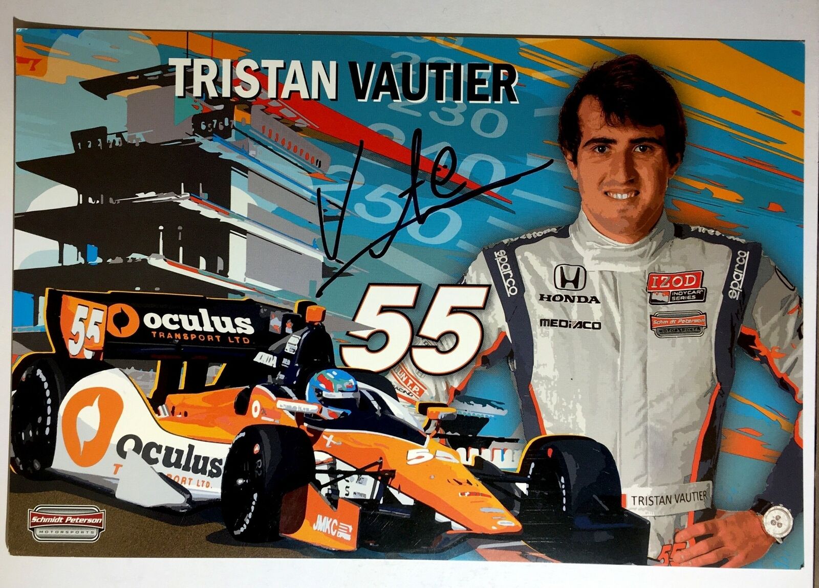 Tristan Vautier Signed 6x9 Photo Poster painting IndyCar Indianapolis 500 Formula Two Autograph