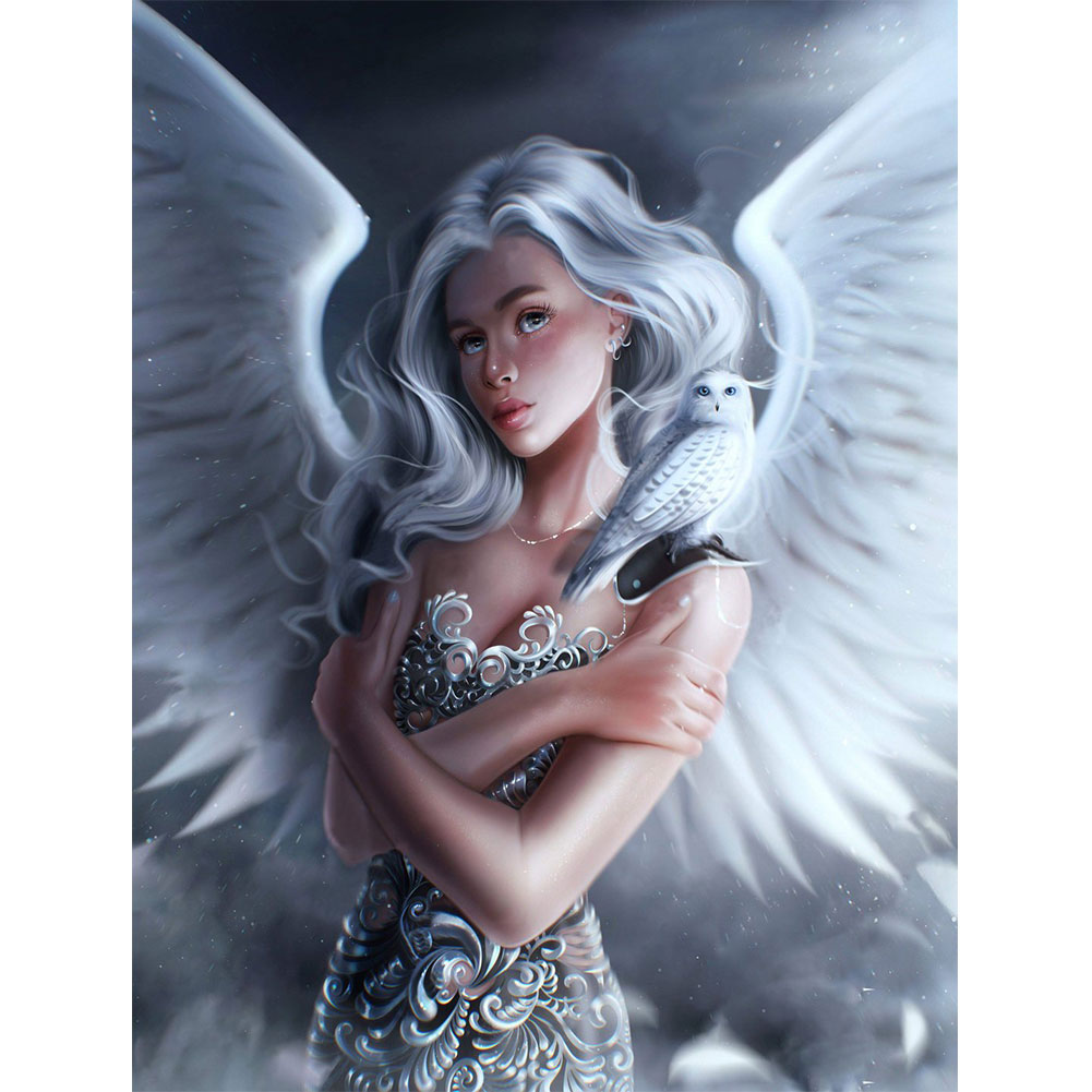 

Angel Girl with Owl - Square Drill Diamond Painting - 30*40CM, 501 Original