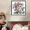 Flower Kitten - Crystal Rhinestone Diamond Painting