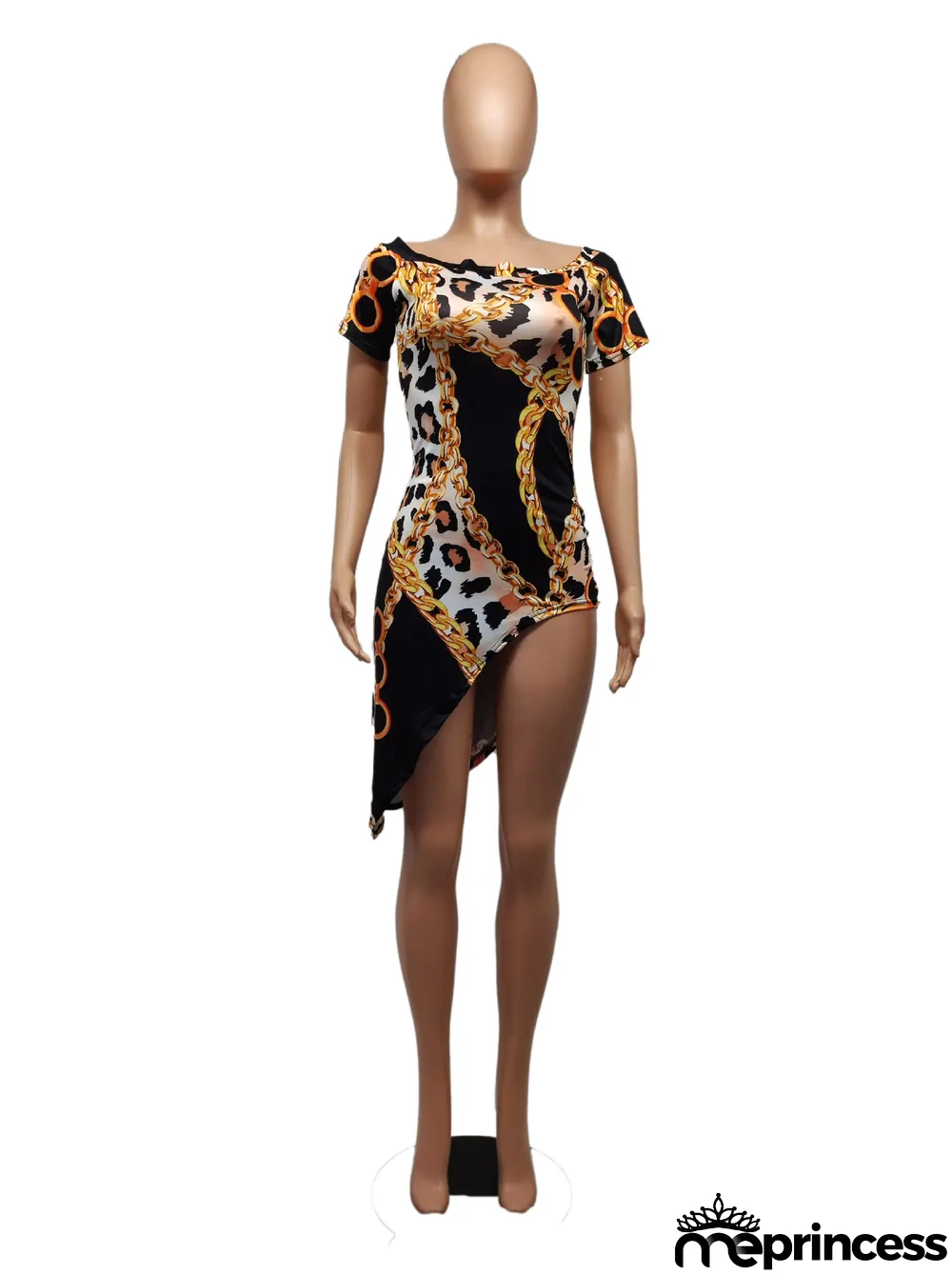 Cute Sexy Fashion Trend Leopard Print Mini Dress