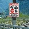 No Trespassing My Dog Is An Asshole - Vintage Metal Signs(12*16Inch) - Warning 