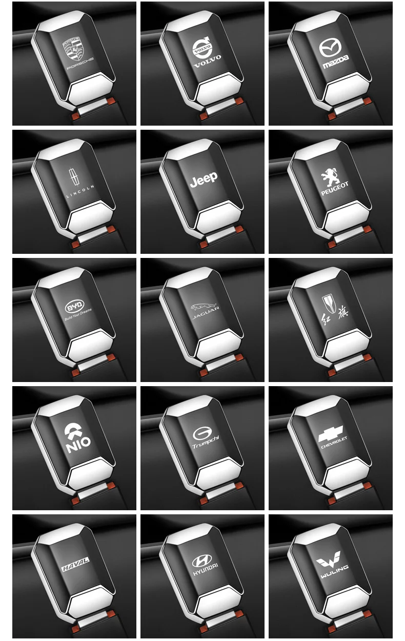 Vehicle-mounted zinc alloy electroplated safety belt extension buckle