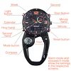 Multifunctional Luminous Mountaineering Buckle Watch With Compass And Backpack Buckle Watch For Indoor And Outdoor Work