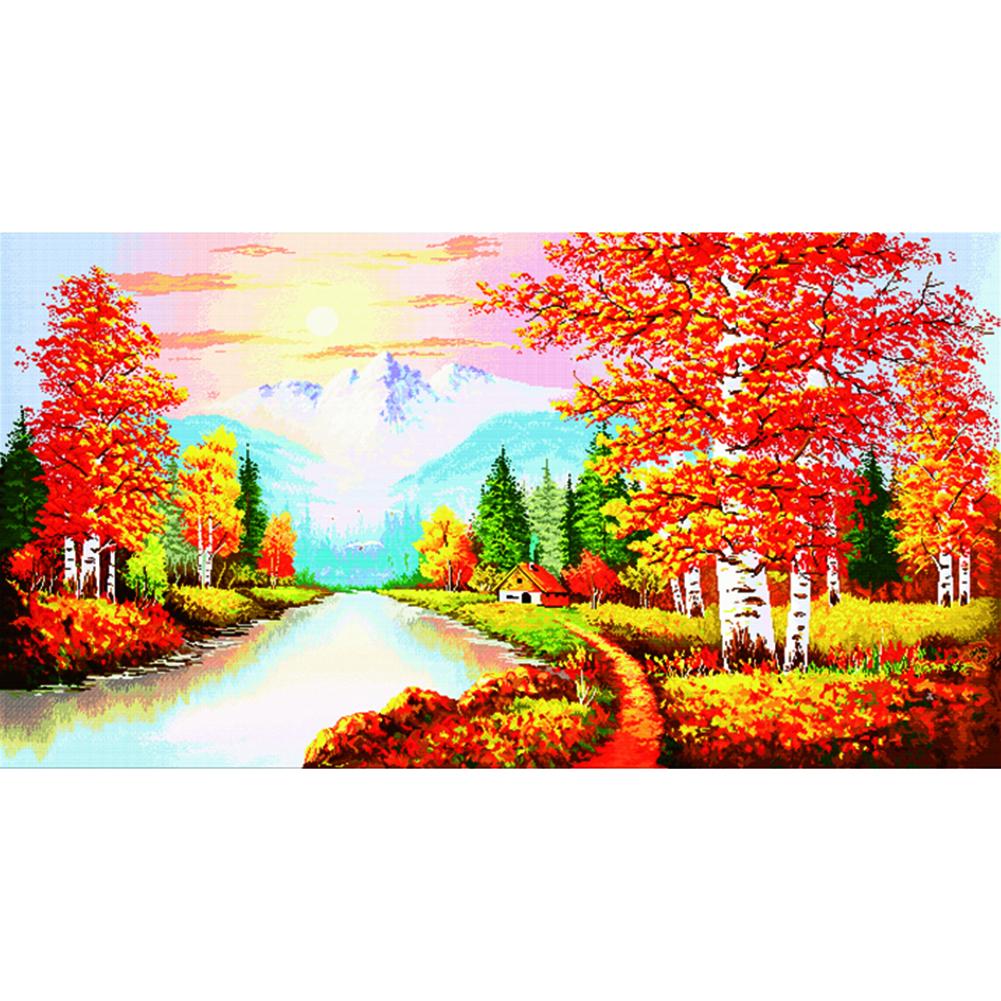 

Golden Age - 14CT Stamped Cross Stitch - 130*72cm, 501 Original