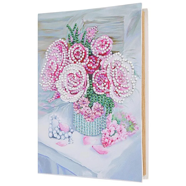 DIY Flower Diamond Painting Photo Album Kraft Paper Handmade Picture Case