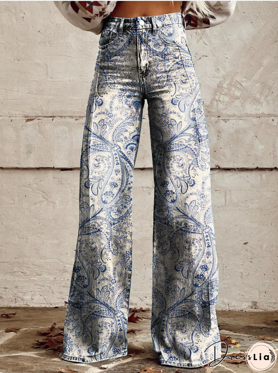Skinny colorful flowered Loose Pant
