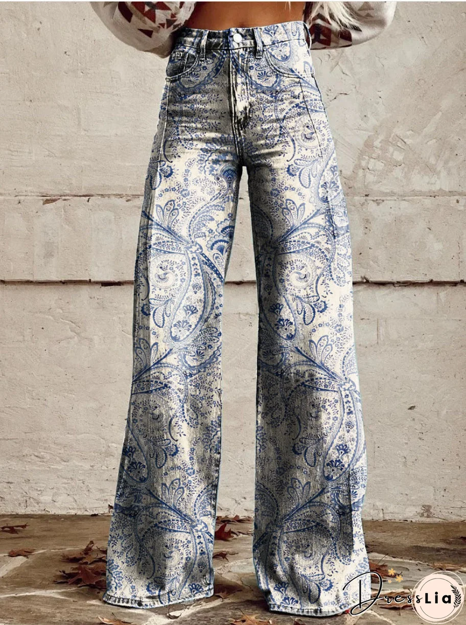 Skinny colorful flowered Loose Pant