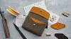 Handmade Italian Pueblo frosted vegetable-tanned cowhide cardholder/wallet