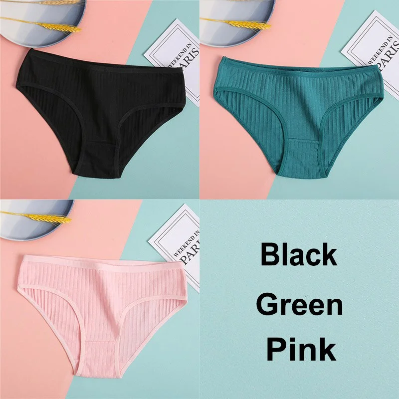 Billionm Cotton Panties Women's Underwear Casual Solid Color Panties for Women Intimate Lingerie Sexy Briefs Female Underpants M-XL