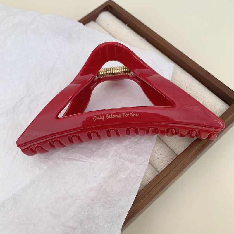 Women’s Minimalist Classic Style Solid Color PS Hair Claws