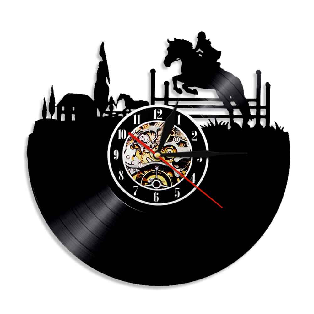 

Equestrian Eventingl - Vinyl Record Wall Clock - Without LED, 501 Original