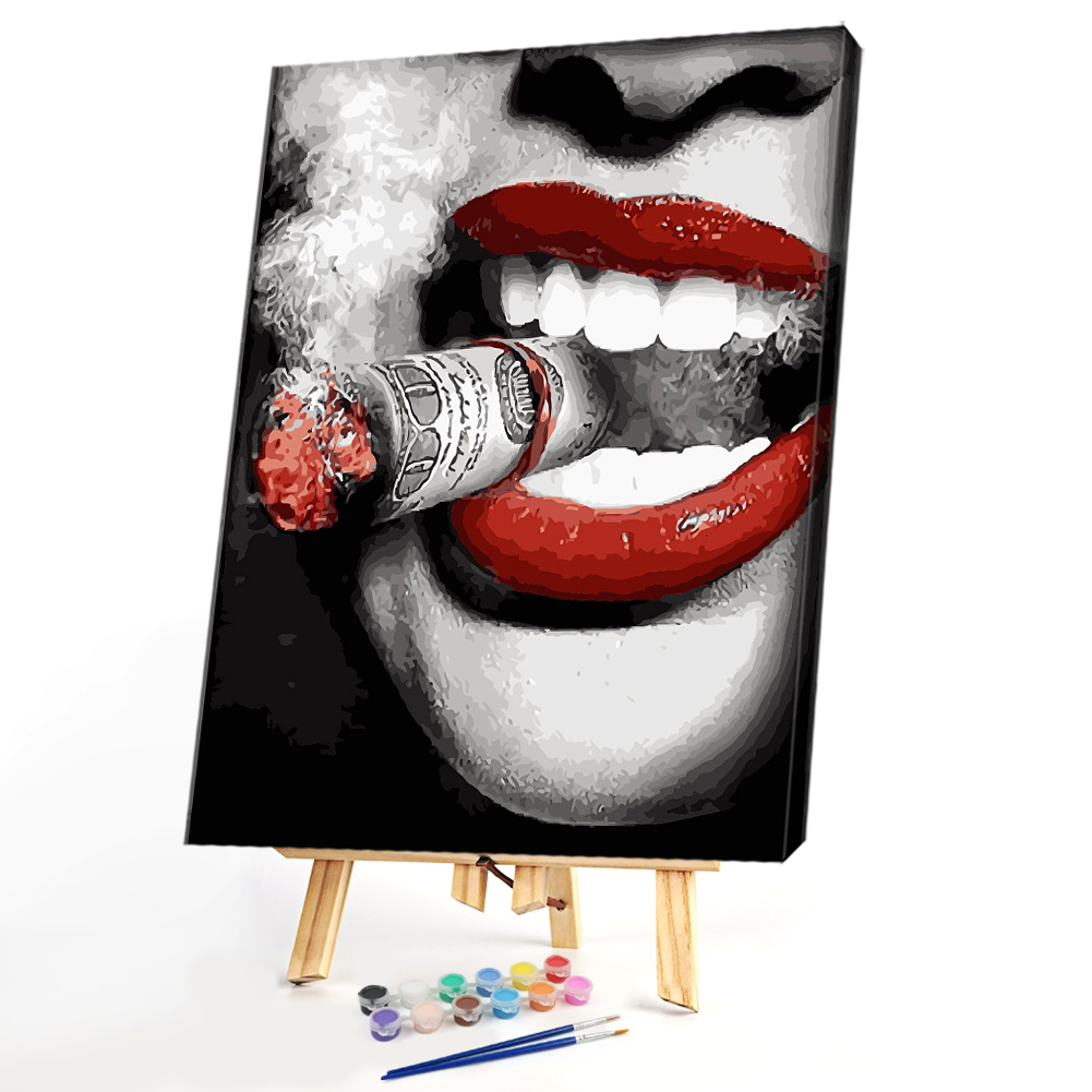 

40*50CM Paint By Numbers-Lips, 501 Original