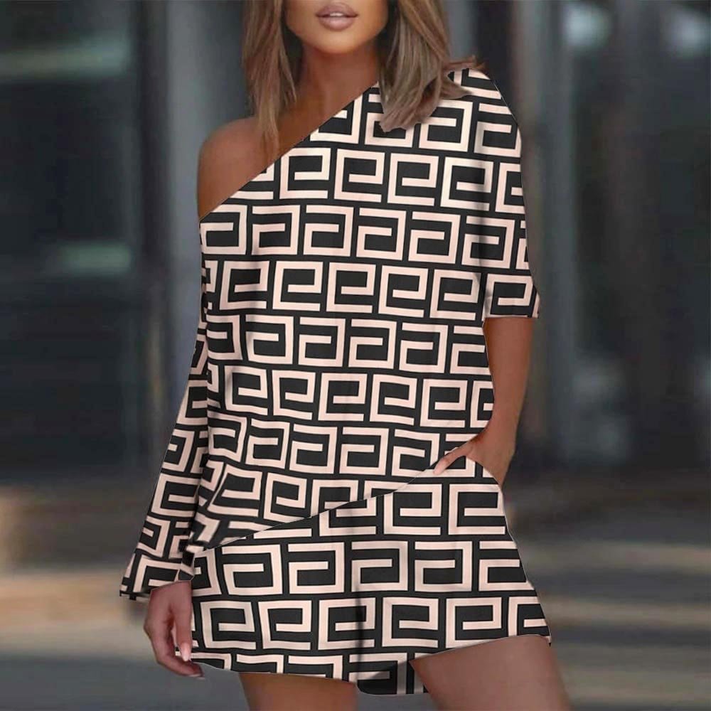 Attractive Long Sleeve Print Two Piece Set