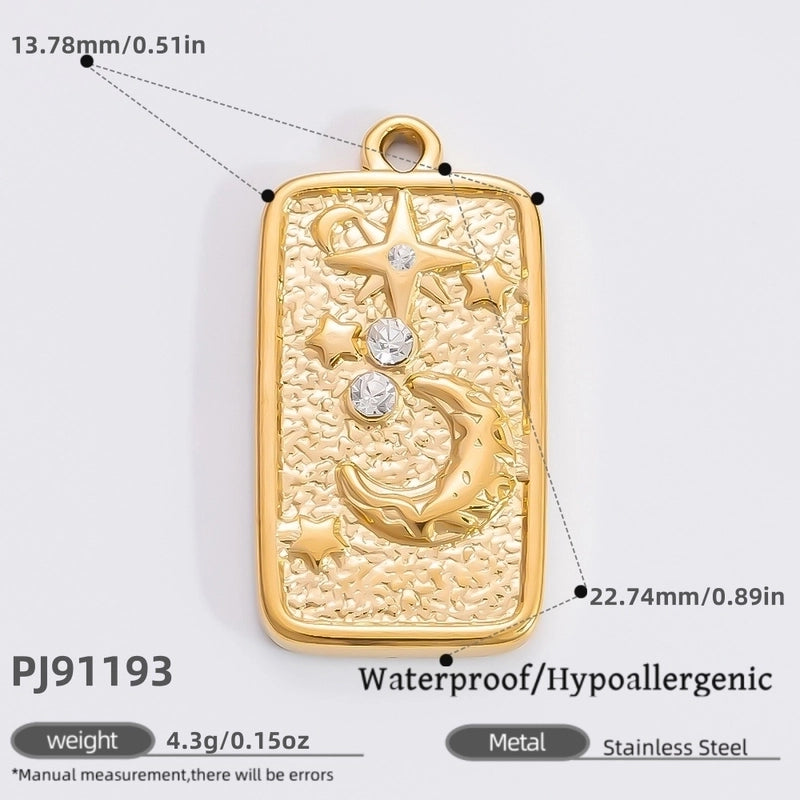 1 Piece 11.1*11.2MM 15.7*17MM 304 Stainless Steel Heart Shape Pendant Chain Jewelry Accessories