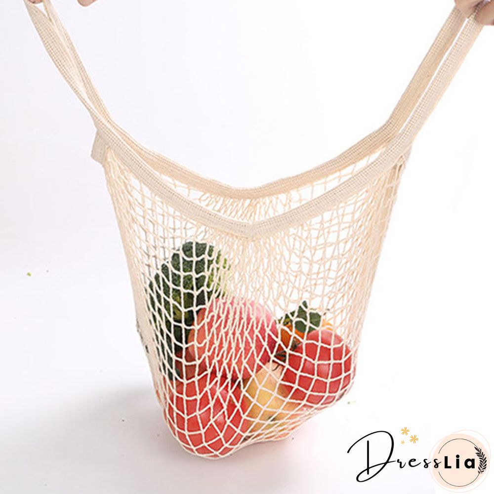 Eco Friendly Organic Fruit and Vegetable Mesh Net Grocery Tote Bag