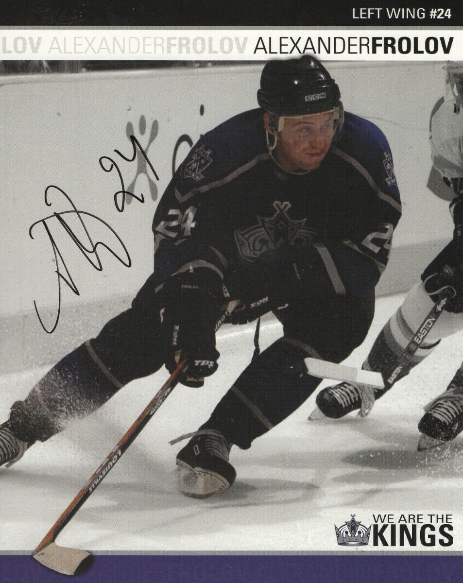 Alexander Frolov Signed Autographed 8X10 Photo Poster painting Los Angeles Kings Action w/COA